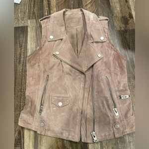 Blank NYC suede moto vest